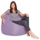 preview thumbnail 144 of 193, Kids Bean Bag Chair, Big Comfy Chair - Machine Washable Cover 48 Inch Extra Large - Heather Lavender