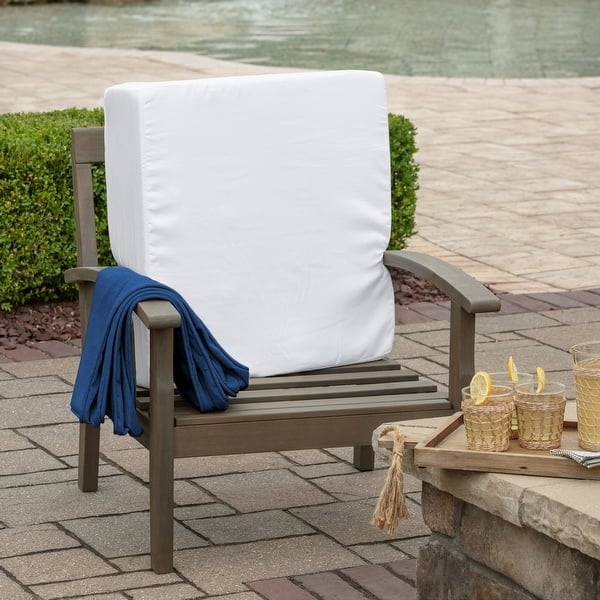 Arden Selections ProFoam Performance Outdoor Deep Seating Cushion Set 22 x 22, Slate Grey