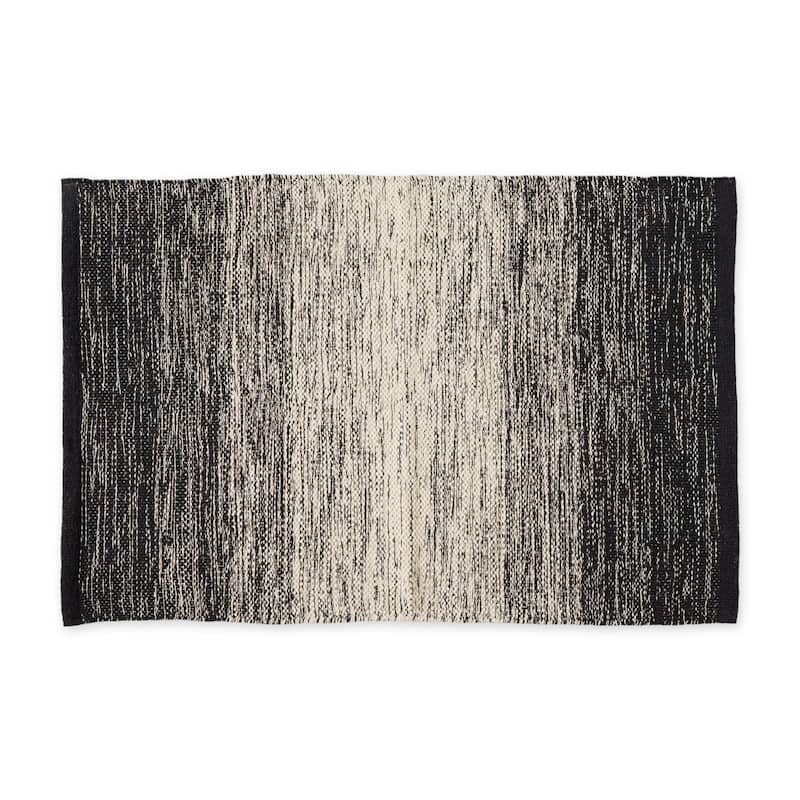 2x3-Ft Ombre Stripe Area - Accent Rug - Multiple Colors Available - 2' x 3' - Ombre Black