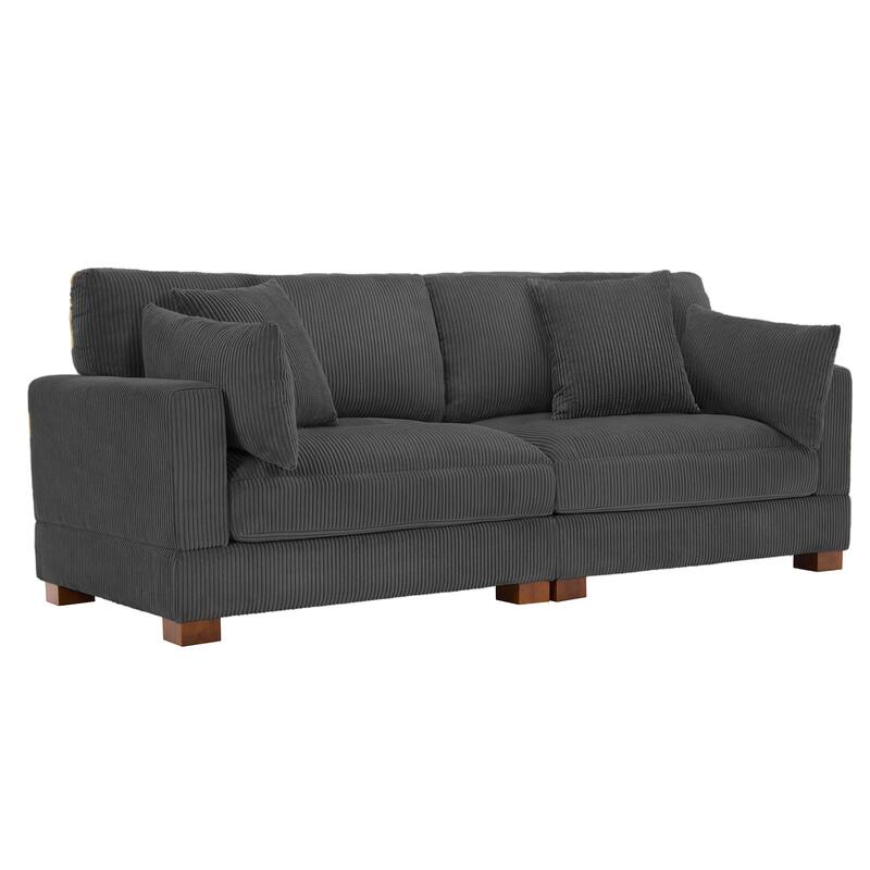 Sectional Sofa Set Modular Couch with Ottomans