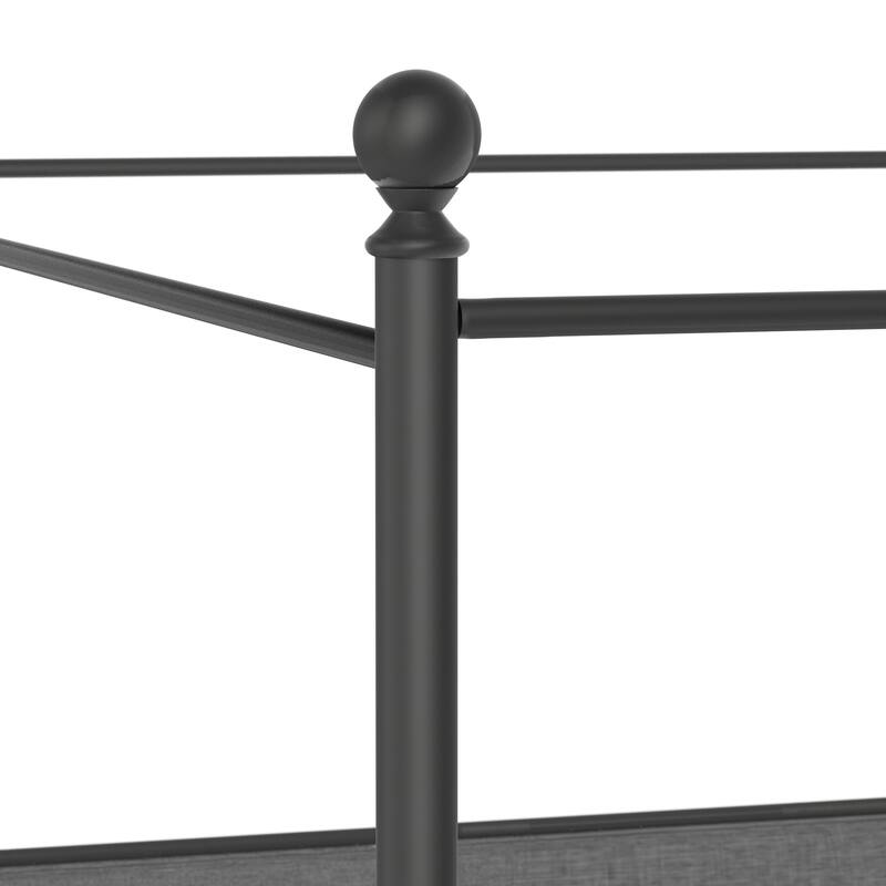 McArthur Metal and Upholstered Canopy Bed