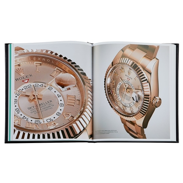 Graphic Image The Book of Rolex Coffee Table Book, Leather, Black