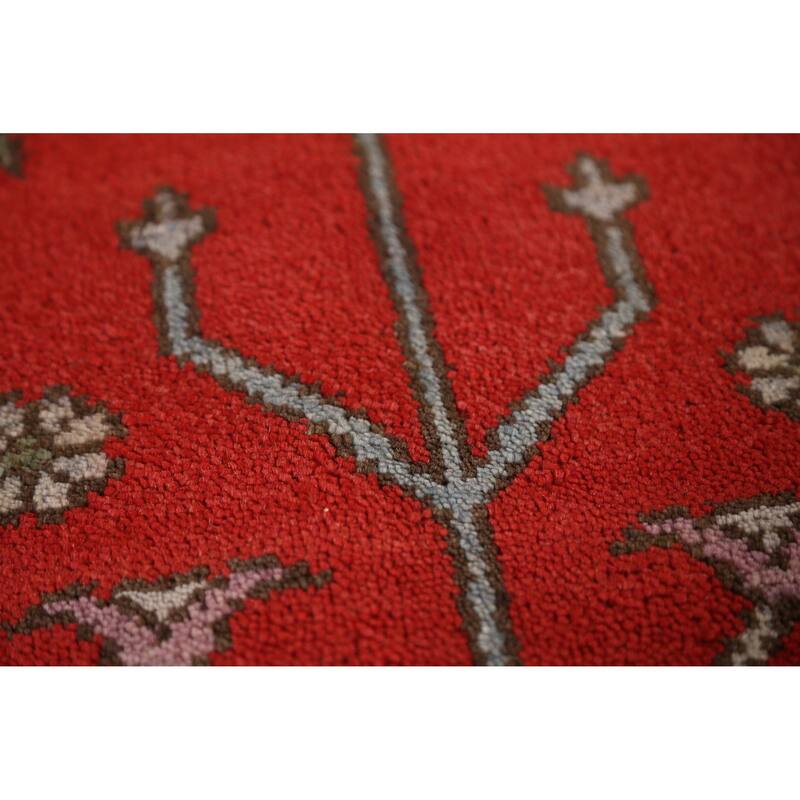 Red Heriz Serapi Indian Area Rug Handmade Wool Carpet - 9'0" x 12'0"