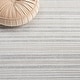 preview thumbnail 9 of 8, SAFAVIEH Whisper Mehtap Contemporary Stripe Fringe Rug