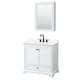 Option White / Giotto Quartz Top / Matte Black Hardware