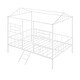preview thumbnail 25 of 25, Metal House Bed with Playhouse Design and Large Storage Space for Kids