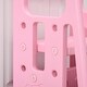 preview thumbnail 5 of 9, Qaba Toddler Tower with Adjustable Height, Toddler Kitchen Stool Helper with Anti-slip Mat, Step Stool - Pink