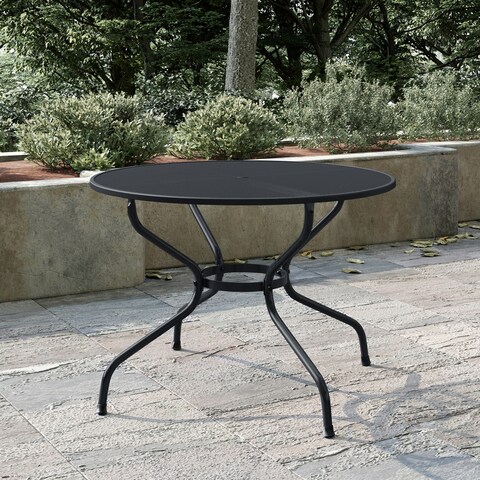 Royal Garden - Patio Steel Dining Table - Nova Collection - Black