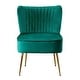 preview thumbnail 25 of 85, Haven Contemporary Velvet Upholstered Accent Chair Green