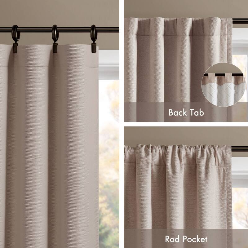 Madison Park Karien Sound blocking/Total blackout curtain panel pair