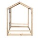 preview thumbnail 6 of 6, Twin Size House Platform with Roof and Window , White+Natural