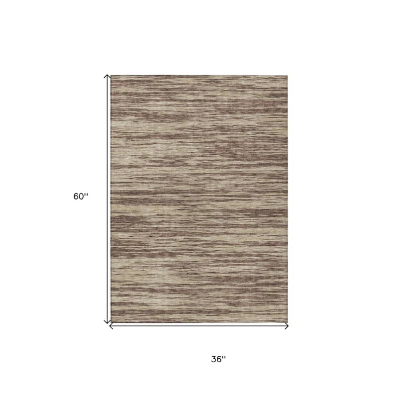 HomeRoots Abstract Modern Rectangle Outdoor Rug