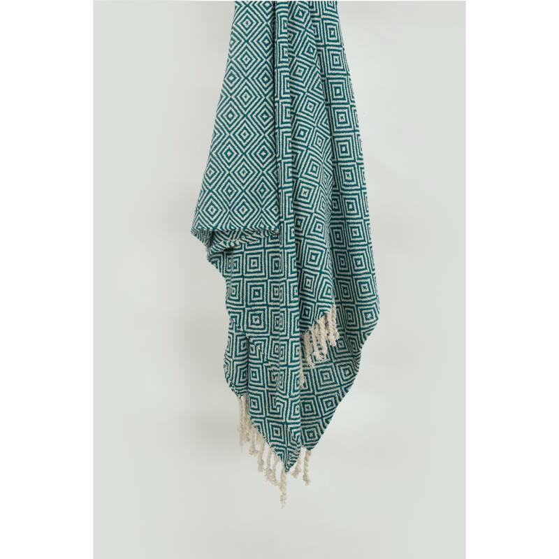 Rizzy Home Boho Geometric Throw Blanket