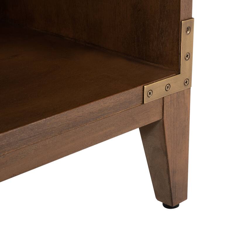 SAFAVIEH Couture Guitta 1-Drawer 1-Shelf Wood Nightstand