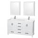 Option White / White Quartz Top / Brushed Chrome Hardware
