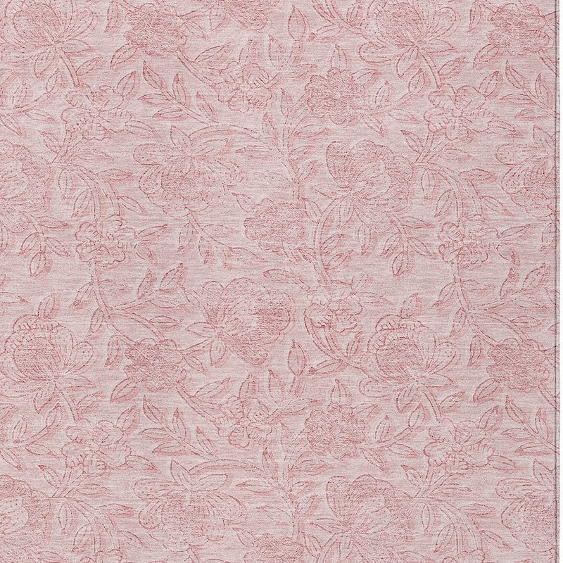 HomeRoots Floral Transitional Rectangle Outdoor Rug
