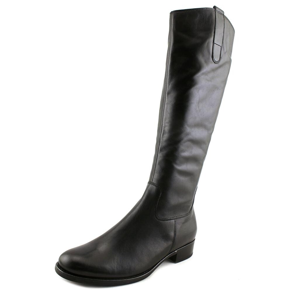 gabor black leather knee high boots