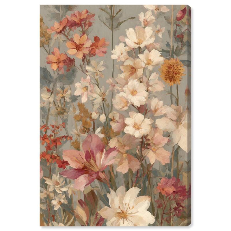 Soft Cream Wilds Canvas by Art Remedy, Gallery Wrapped - 30" x 45"