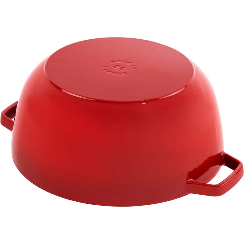 Staub Cast Iron Essential French Oven, Dutch Oven, 5-quart, serves 5-6, Made in France, with Horse Lid - 5-qt