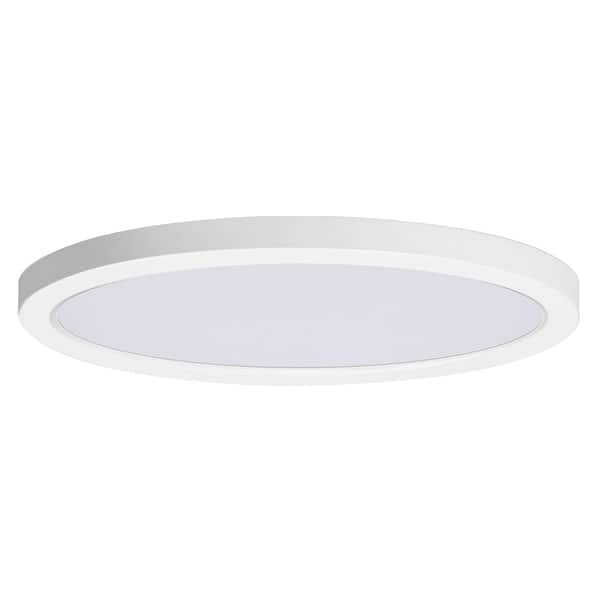 slide 1 of 1, Maxim 57698 Chip 16" Wide LED Flush Mount Ceiling Fixture White