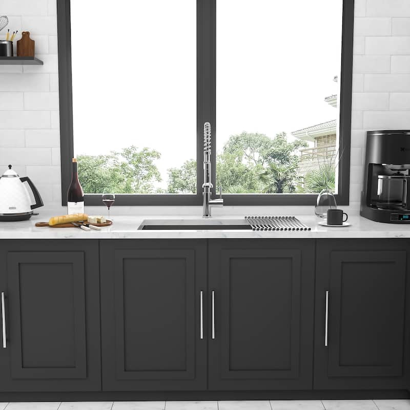 33 Inch 16 Gauge Undermount Stainless Steel Single Bowl Kitchen Sink