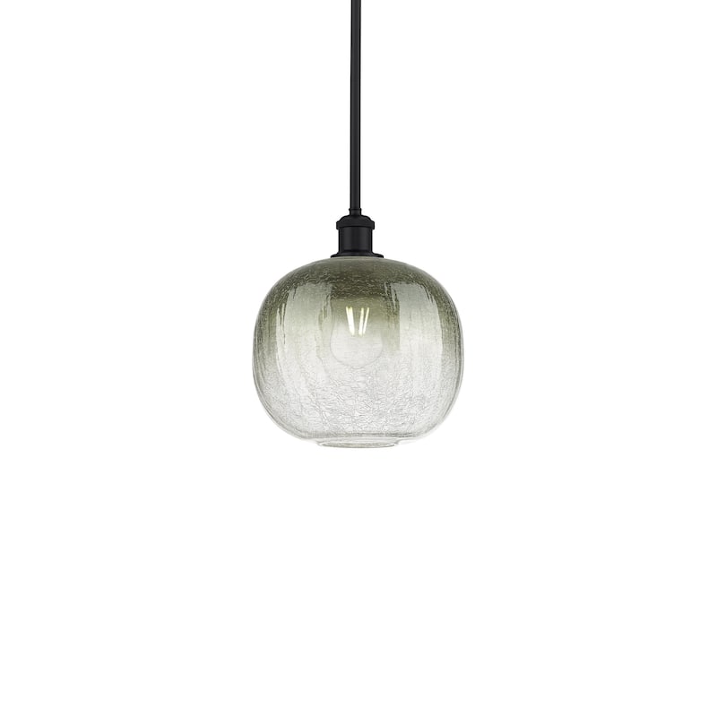 Innovations Lighting 516-1S-12-11 Brookhaven Sphere Pendant Brookhaven - Matte Black / Slate
