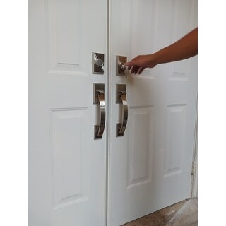 Front Door Split Arc Handle Door Lock Set with Double-door - N/A