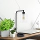 preview thumbnail 2 of 12, Lalia Home Modern Iron Desk Lamp with Glass Shade