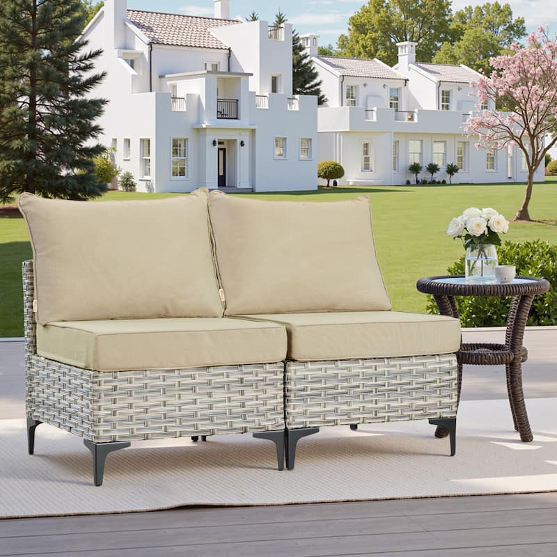 XIZZI Outdoor Seat Back Cushion Set Plush Comfort for Patio Furniture