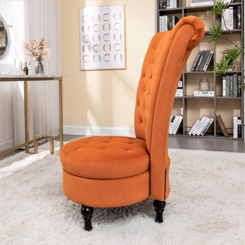 Gosser 20" Wide Velvet High Back Vanity Chair
