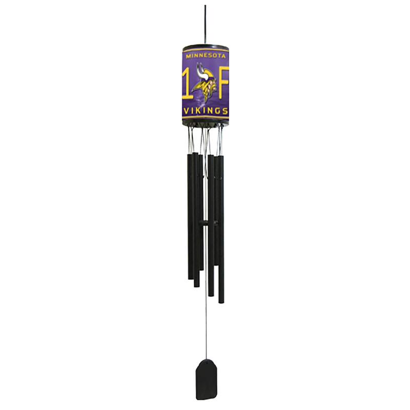 NFL Wind Chime, #1 Fan with Team Logo, Minnesota Vikings