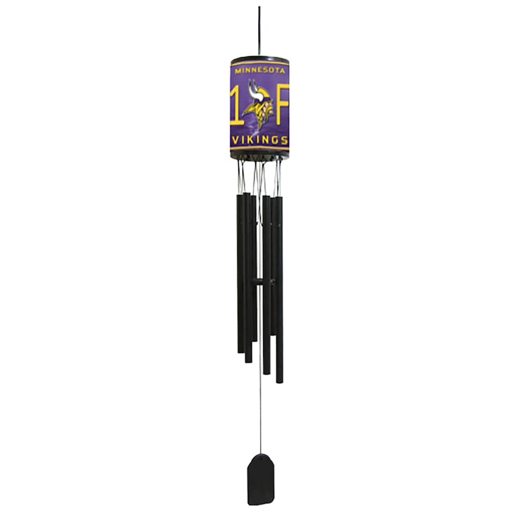 NFL Wind Chime, #1 Fan with Team Logo, Minnesota Vikings