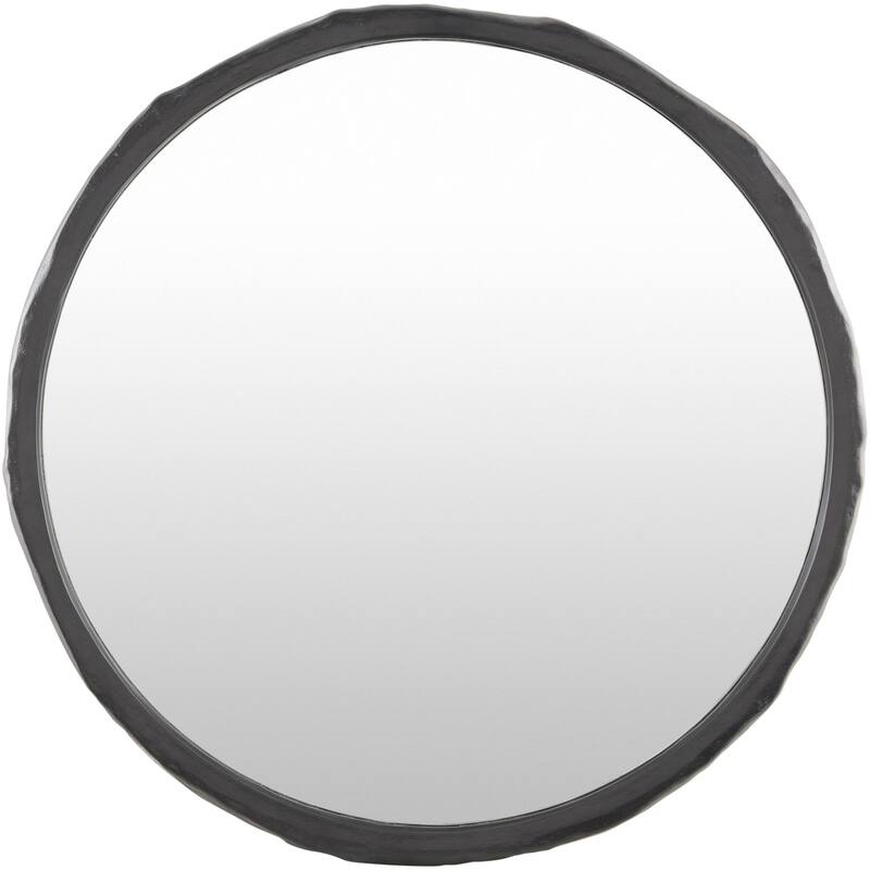 Livabliss Arenas Modern Accent Mirror - 34"H x 34"W x 1"D - Black