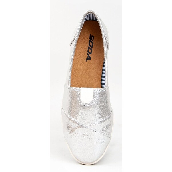 soda canvas slip on shoes