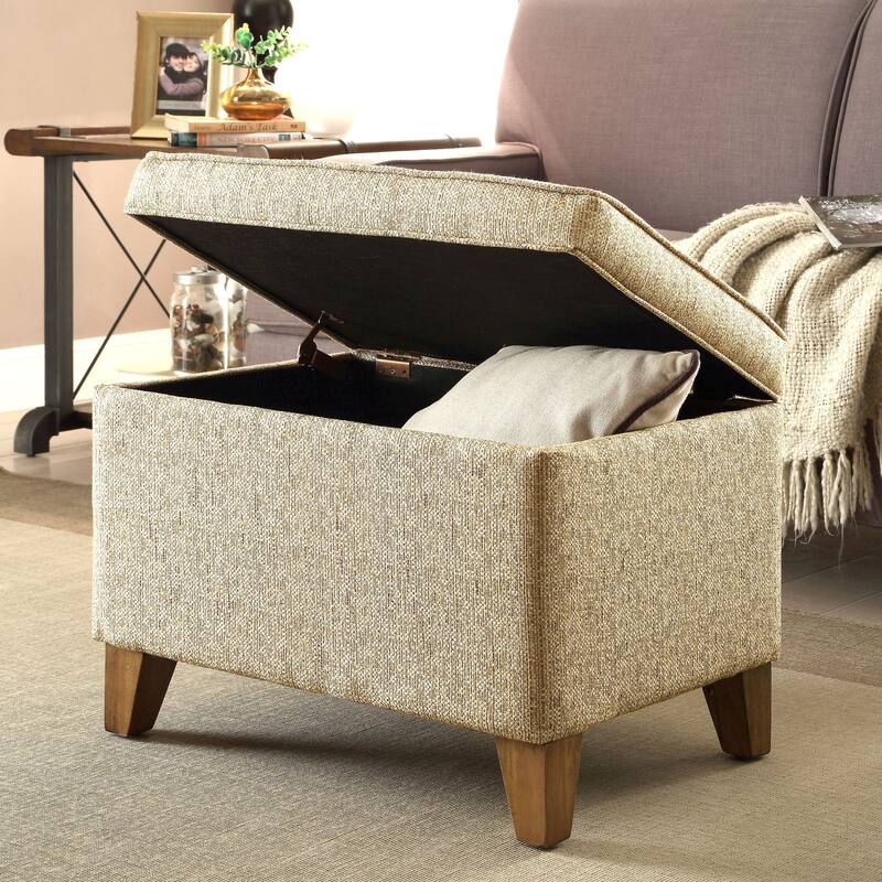 Carson Carrington Hassel Storage Ottoman - Tan - Medium