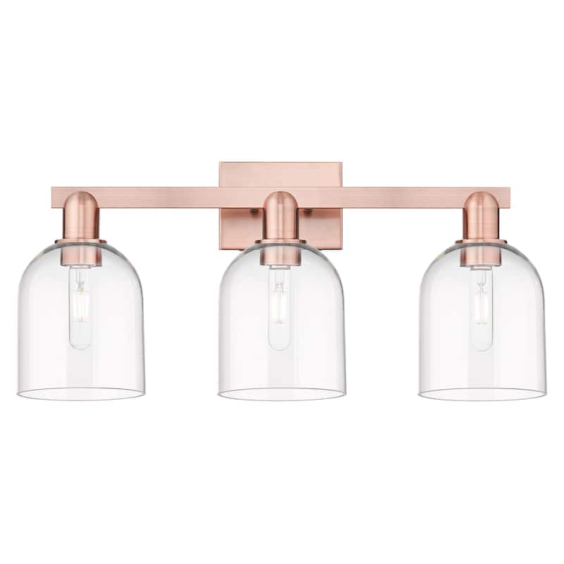 Innovations Lighting 716-3W-12-25 Bella Vanity Bella 3 Light 25" Wide - Antique Copper / Clear