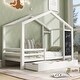 preview thumbnail 4 of 18, Twin Size House-Themed Bed with Blackboard Feature and Multiple Storage Drawers, Adjustable Assembly Options