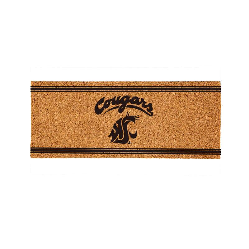 Washington State University Monochrome Indoor/Outdoor Coir Door Mat