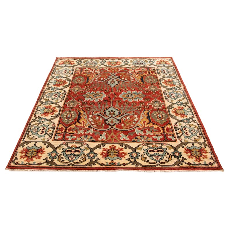 ECARPETGALLERY Hand-knotted Jules Serapi Dark Copper Wool Rug - 8'0 x 9'10