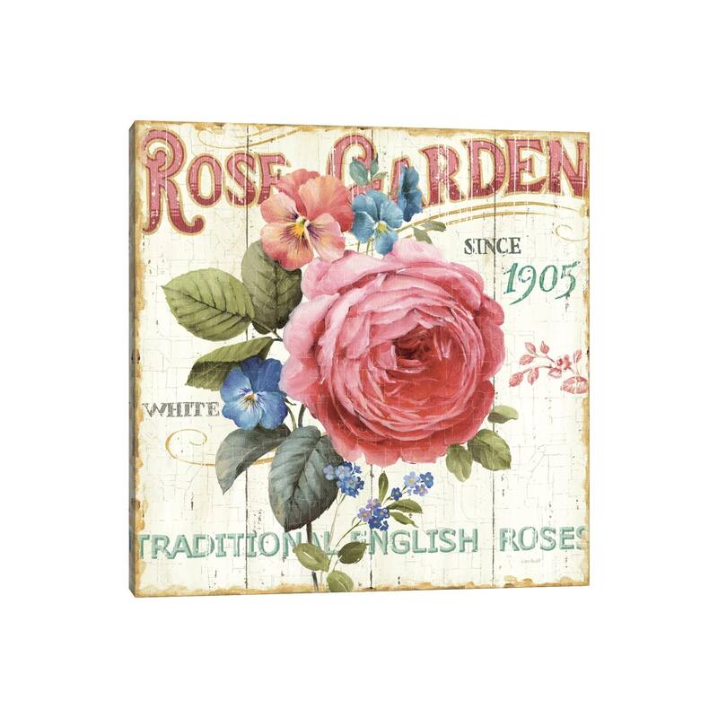 iCanvas "Rose Garden I" by Lisa Audit Canvas Print