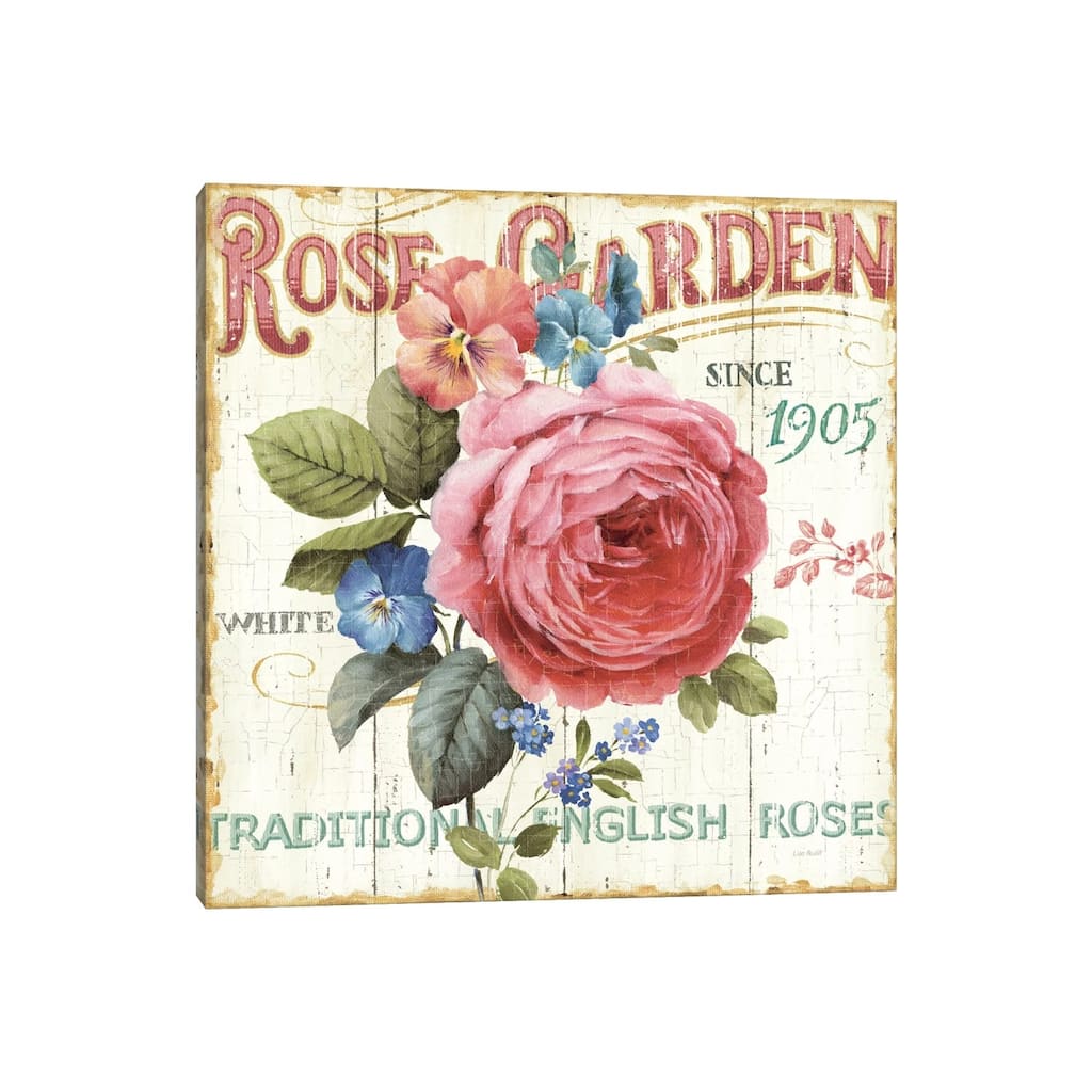iCanvas "Rose Garden I" by Lisa Audit Canvas Print