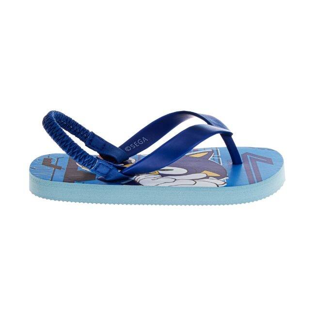 Sonic The Hedgehog Boys' Slip On Flip Flops. (Toddler/Little Kids)