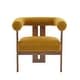 preview thumbnail 5 of 24, Gilbert Modern Upholstered Round Arm Accent Chair by Christopher Knight Home