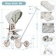 preview thumbnail 6 of 12, 7 in 1 Baby Tricycle, Foldable Toddler Tricycle with Removable and Adjustable Parent Handle, blue
