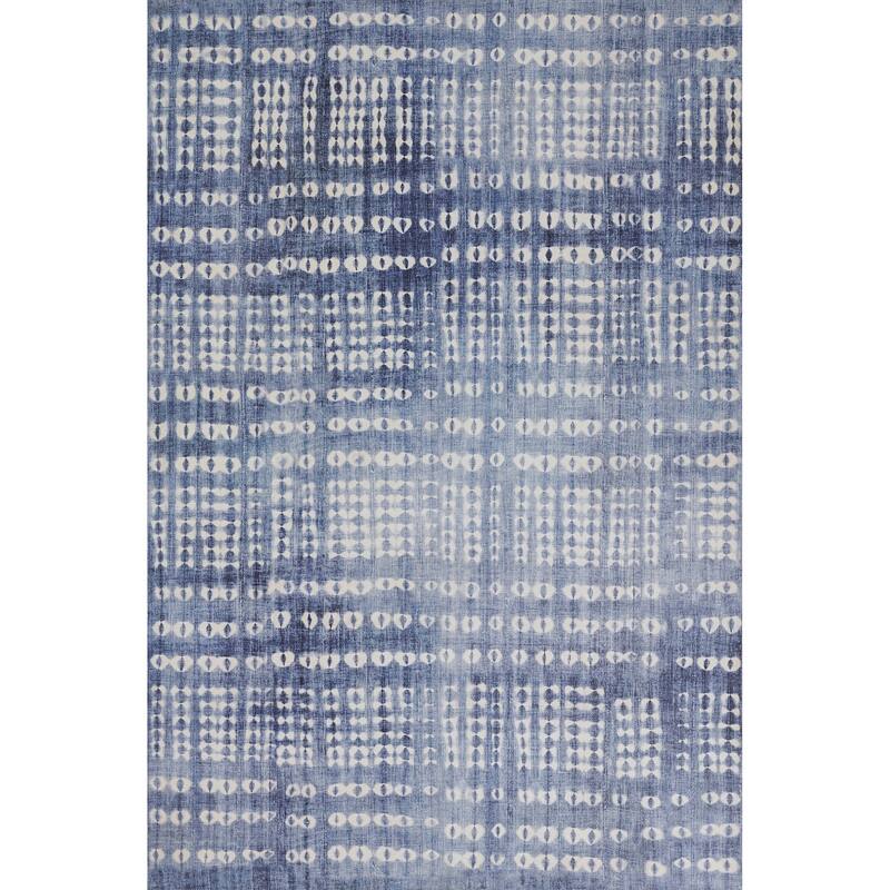 Novogratz by Momeni Bolt Cloud Abstract Area Rug - 7'6" X 9'6" - Blue - Rectangle