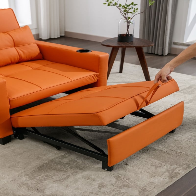 3-in-1 Pull Out Sleeper Chair Beds with USB Ports