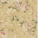 preview thumbnail 3 of 8, Seabrook Designs Kaydence Floral Scroll Unpasted Wallpaper 20.5 in. W x 33 ft. L - Metallic Gold & Raspberry