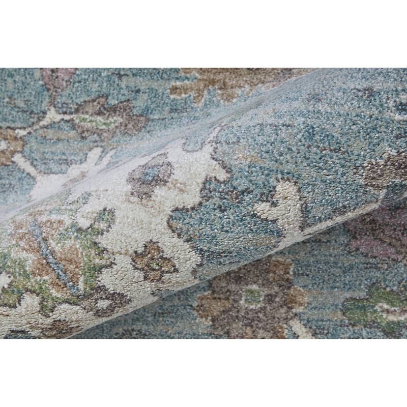 HomeRoots Floral Bohemian Rectangle Area Rug