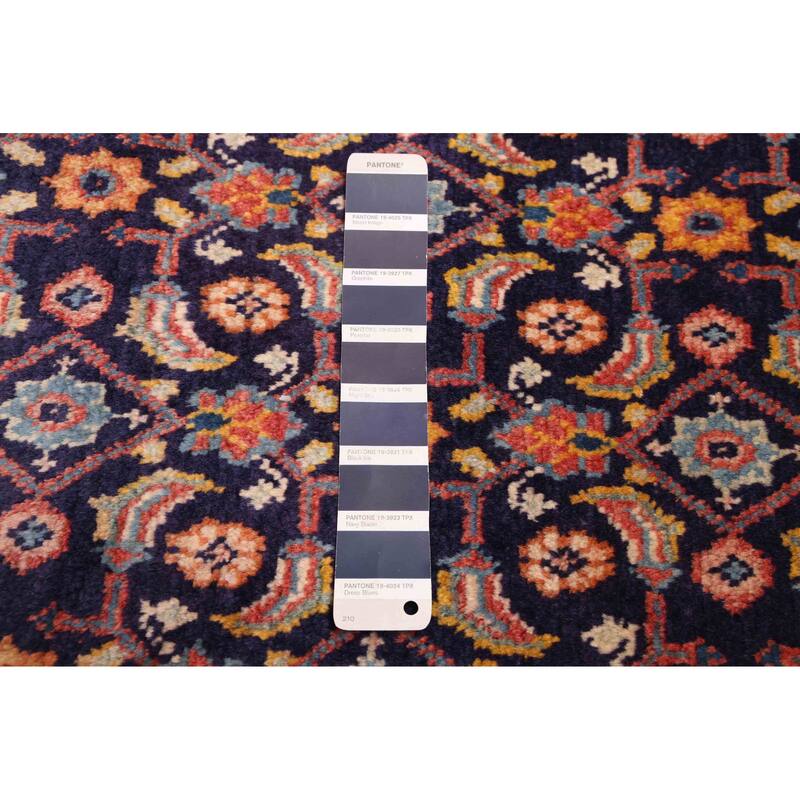 ECARPETGALLERY Hand-knotted Andelz Dark Navy Wool Rug - 4'2 x 7'3