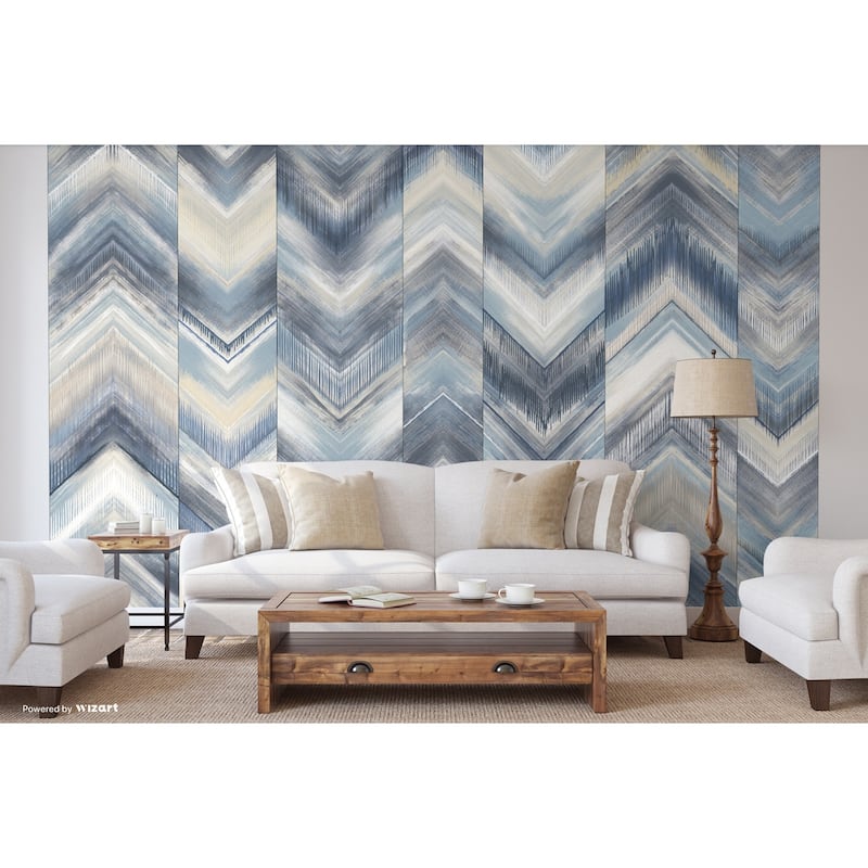 Modern Chevron Pattern Wallpaper Mural